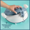 thumbnail image 6 of Todays Kids Anti-Slip Baby Training Toilet Seat for Toddlers - Comfortable & Soft Cushion, Secure Grip Handles - Splash Guard Design Potty Toddler Toilet Seat Attachment, Easy Storage Loop - Blue, 6 of 7