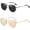Black+pink, variant on 2 pack Hexagonal Polarized Sunglasses Men Women Vintage Metal Frame Retro Shade Glasses-USA