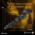 thumbnail image 2 of PIONEER TS-A301TW, Altavoz de Agudos de 20 mm, Rango Superior preciso, Calidad de Sonido Claro, f&aacute;cil instalaci&oacute;n, Color Dorado Completo, par con Controladores de Ran Pioneer NA, 2 of 6