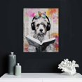 thumbnail image 4 of Dog Wall Art for Bathroom, Funny Animal Canvas Print Painting for Bedroom, Black and White Pictures Decor,, 4 of 4