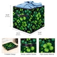 thumbnail image 3 of FeBohao Storage Boxes Bins Oxford with Cardboard Medium Foldable Towel Drawer Sturdy Pattern Diaper College Dorm Toddler Laundry Modern Changing Multifunctional Basket Organizer Clovers, 3 of 6