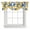 Yellow Blue, variant on Tie Up Valances for Windows, Lemon Adjustable Valance Curtains Window Treatment for Living Room/Bedroom, Watercolor Blue Yellow Branch Summer Spring Rod Pocket Kitchen Curtains & Drapes 60x18 Inch