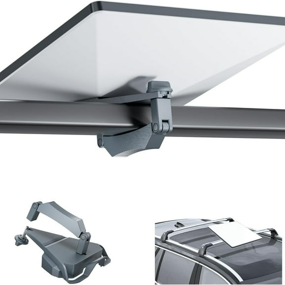 Starlink Mini Gen 3 Aluminum Clamp Mount – No-Drill Satellite Dish Bracket for RV Roof Racks, Camper Bars & Boat Railings, Adjustable & Weatherproof
