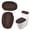 brown, variant on Hengbo 2 PcsToilet Covers Elegant Toilet Lid Cover and Toilet Tank Lid Cover for Bathroom Modern Home Decor Black