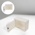 thumbnail image 4 of Plastic Cabinet Storage Box With Lock And 2 Keys Secret Storage Case Letter Container Treasure Chest Box Keepsake Container For Cash Documents File Jewelry White, 4 of 8