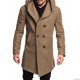 thumbnail image 1 of Men's hooded mottled wool blend long stylish casual jacket, suitable for cold weather WD.WDQZL Hogar, 1 of 1