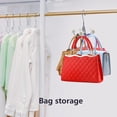 thumbnail image 2 of Large 360° Rotating Wallet Organizer for Closet, Wallet Hooks, Handbag Organizer, Backpack, Belt, Clothes Storage and Organization (5 Hooks), 2 of 5