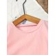 thumbnail image 3 of [Camiseta divertida de hermana mayor] Camiseta informal de verano para niña, suave y cómoda | Estampado divertido de "Promoted to Big Sister", colores pastel arcoíris, cuello redondo, perfecta para d, 3 of 7