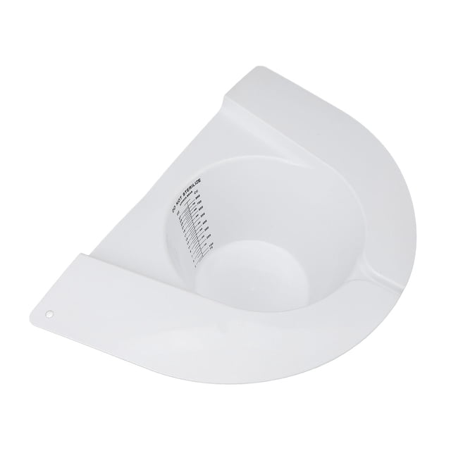 Pan Specimen Collector Plastic Pour Spout 27oz 800ml Graduated Sample Collection Hat for Urine Vomit Stool
