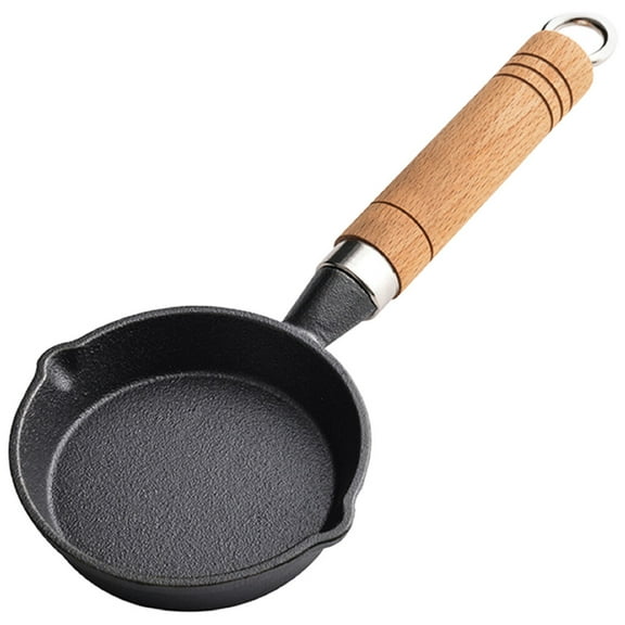 Milisten Small Frying Pan Nonstick Coating Ergonomic Design 1Set 10.6x4.3in