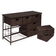 thumbnail image 3 of Badger Basket August Collection Wide Children's Seven Basket Metal & Woven Strap Storage Unit, 3 of 8