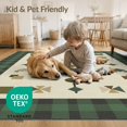 thumbnail image 4 of ODIKA 9'x12' Washable Area Rug Duck Hunting And Fishing Scene With Rustic Cabin Plaid Accents Mallard Flowing for Dining Room, Basement, Large Office, Non-Slip Chair-Friendly, 4 of 7
