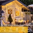 thumbnail image 2 of Luces navideñas SANJICHA extralargas 20 m 200 LED Color blanco cálido, 2 of 9