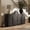 Bijou Ebony BC, variant on BELLEZE Modular Sideboard Cabinet Set Freely Configurable, 4-Piece Modern Buffet Cabinet contain 2 Arched Wood Door Cabinet and 2 3-Drawer Storage, Media Console for Living Room Kitchen, Ebony