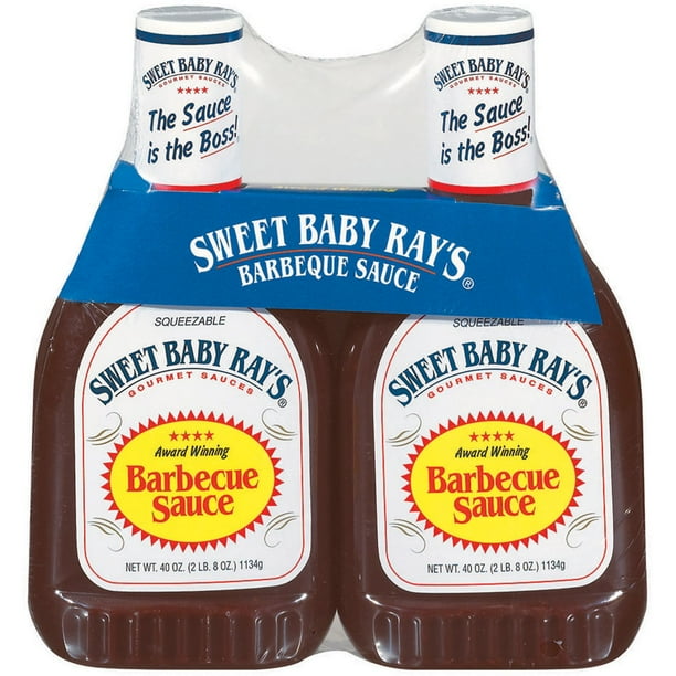Sweet Baby Ray's 40 Oz Barbecue Sauce 2 Pk Squeeze Bottle