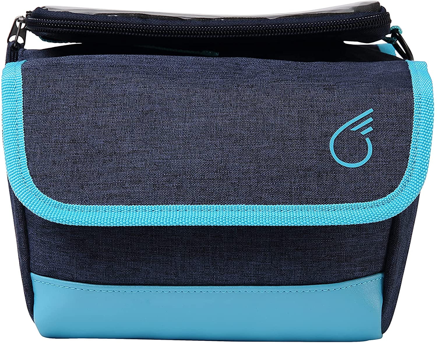 sixthreezero Bicycle Pannier Bag Rear Rack Trunk with Waterproof Front Frame, Double Sided, Phone Holder, Navy
