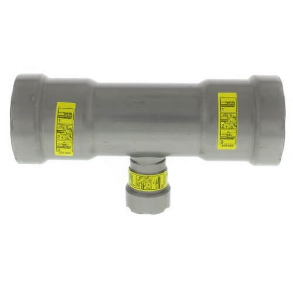 Viega 25361 MegapressG 1-1/2x1-1/2x1/2 inch Carbon Steel Tee