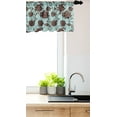 thumbnail image 3 of Ambesonne Floral Window Valance, Flower Ornaments Retro, 54" X 18", Pale Blue Brown, 3 of 3