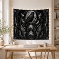 thumbnail image 4 of Raven on Hourglass Under Full Moon, Eerie Gothic Style for Raven Lovers, Dark Fantasy Wall Art, Halloween Gift, Tapestry Wall Hanging for Bedroom, Dorm and Study Room, 4 of 6