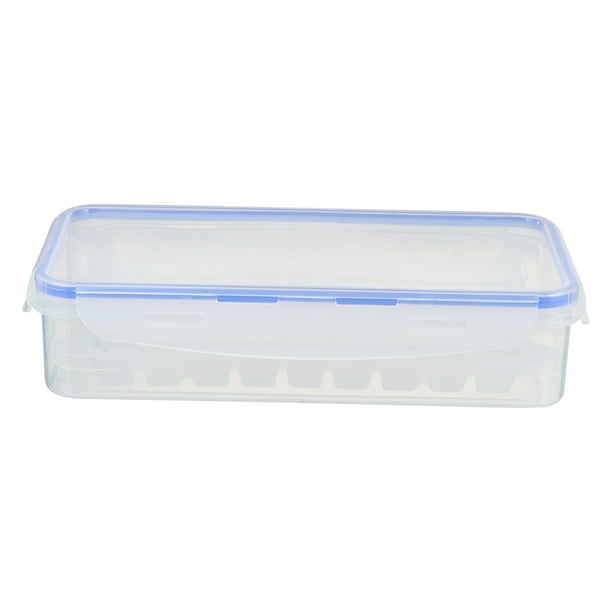 GOOHOCHY 2 piezas DIY DIY Cubo de hielo que fabrican bandejas molde de molde con caja de contenedor de almacenamiento y tapa