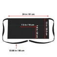 thumbnail image 3 of Toptie Waitress Waiter Server Bistro Waist Apron with 3 Pockets, Restaurant Kitchen Chef Half Aprons, 24"W x 12"H-Black, 3 of 8