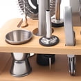 thumbnail image 3 of Postuois 10Pcs Bartending Tools Set Stainless Steel Cocktail Shaker Kit Mixology Drink Mixer Mixing Glass Measuring Jigger, 3 of 10