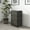 Gray Drawers/Black Frame, variant on HBCY Creations Vertical Storage Dresser - Wood Top - White Metal Frame - Three Gray Easy Pull Fabric Drawers - Assembles in 10 Minutes or Less