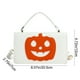 thumbnail image 3 of Bolso de Mano con Forma de Calabaza de Halloween | Bolso Bandolera para Fiestas | Piel Sintética Blanca | 20,5 X 12 X 7 Cm | Diseño Festivo de Calabaza, 3 of 6
