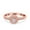 Rose, variant on Rose Tone, Simulated Cubic Zirconia Size-7 Art Deco Wedding Ring Band 925 Sterling Silver