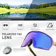 thumbnail image 3 of KAPVOE Polarized Cycling Glasses Fashion Frame MTB Outdoor Sport Running Bike For Men Women Hiking Travel Eyeglasses Mountain Sand Control Fishing Waterproof Camping Riding Windproof Eyewear, 3 of 6