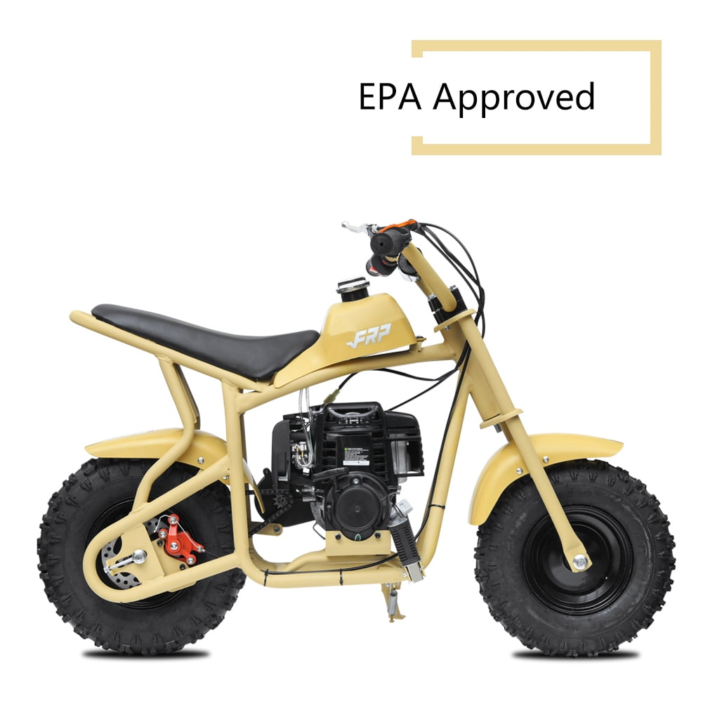 FRP DB003 Kids Dirt Off-Road Mini Dirt Bike, Kid Powered Dirt Bike Off-Road Dirt Bikes, Gas Powered Trail Mini Bike - Ultra Edition, Yellow