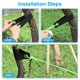 thumbnail image 5 of Uxcell 16 Inch Tree Straps for Staking, 6 Pack Tree Support Straps with Grommets, Black, Olive Green, 5 of 7