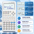 Graphing Calculator, Calculator with Graphics Functions, Large Display ...