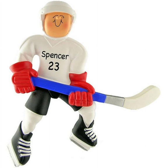 Personalized Christmas Ornament - Hockey Player