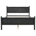 thumbnail image 4 of Cterwk Wood Platform Bed Frame with Headboard and Footboard, Modern Bed Frame for Bedroom, Living Room, Black, 4 of 9