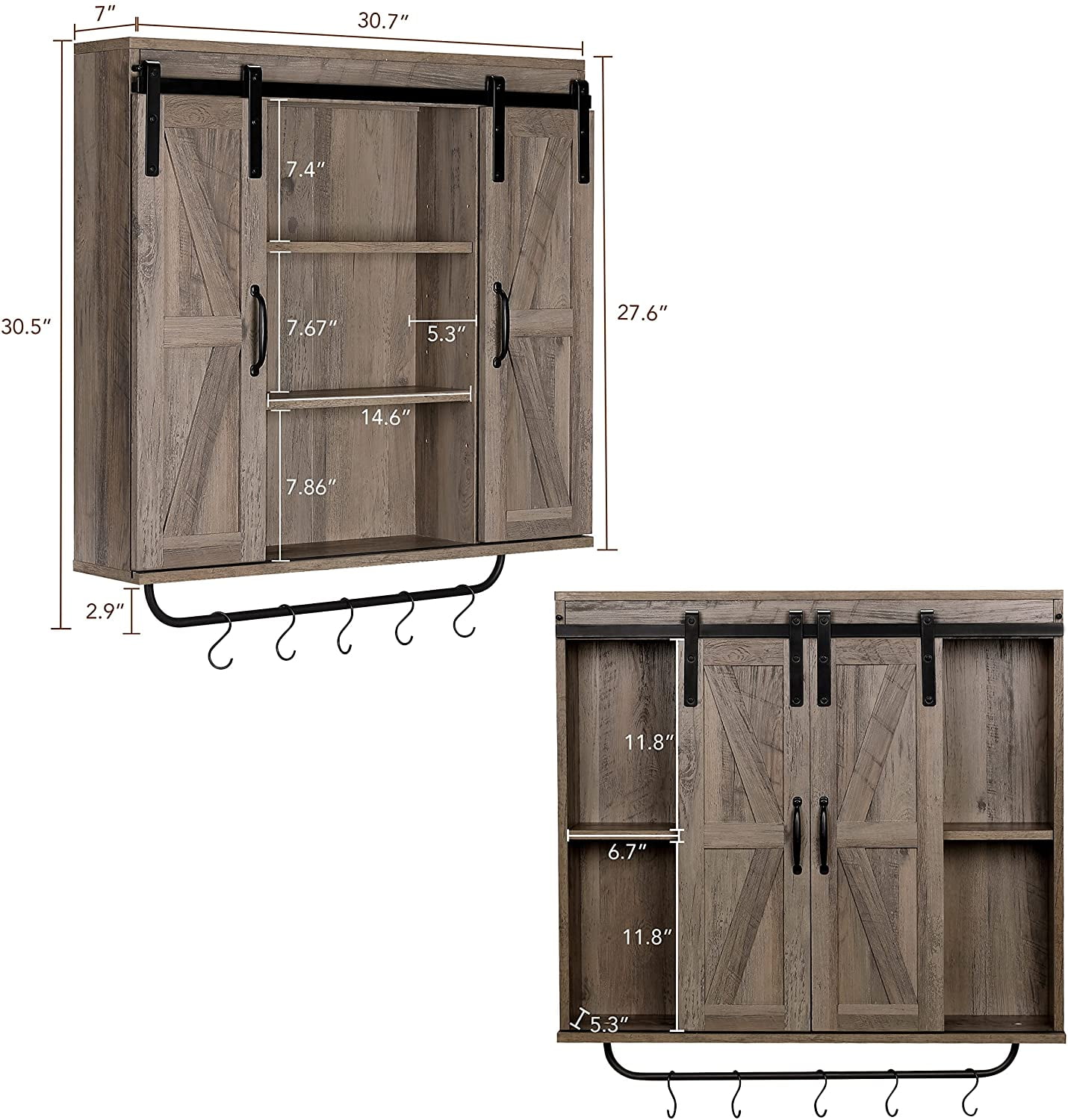 Farmhouse wall storage cabinet deals