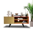 thumbnail image 4 of Centro de Entretenimiento Madrid Hogare Natural Enchapado Rojo, 4 of 9