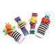 thumbnail image 1 of 1 Pair Baby Wrist Rattles and 1 Pair Socks Rattles Set Educational Development Plush Toys Baby Gift, 1 of 4