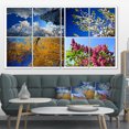 thumbnail image 1 of Collage Nature Quatre Saisons - Impression d'Art sur Toile Paysage, 1 of 4