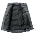 thumbnail image 4 of cocolona Puffer Vest for Men Sleeveless Stand Up Collar Down Jacket Winter Casual Solid Thickened Warm Coat with Pocket, 4 of 8