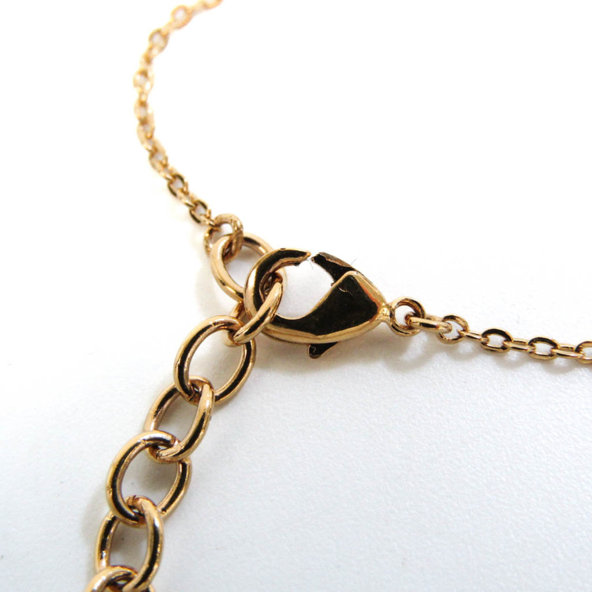 LOUIS VUITTON Nanogram Necklace Pendant M63141 Gold Silver with Box Used  Japan