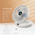 thumbnail image 3 of Ventilador Personal Inalámbrico JShteea Con Enfriador Aire Plegable enchufe Blanco A, 3 of 9