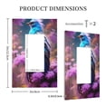 thumbnail image 3 of Kdxio Beautiful Flower Blue Bird Decorator Light Switch or Receptacle Outlet Wall Plate Decorator Wall Plate Child Safe Outlet Cover-Style U, 3 of 6