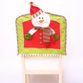 thumbnail image 2 of Funda De Silla Elástica Cubierta De Asiento De Sillas Decoración Adornos Muñeca K Muñeco De Nieve, 2 of 9