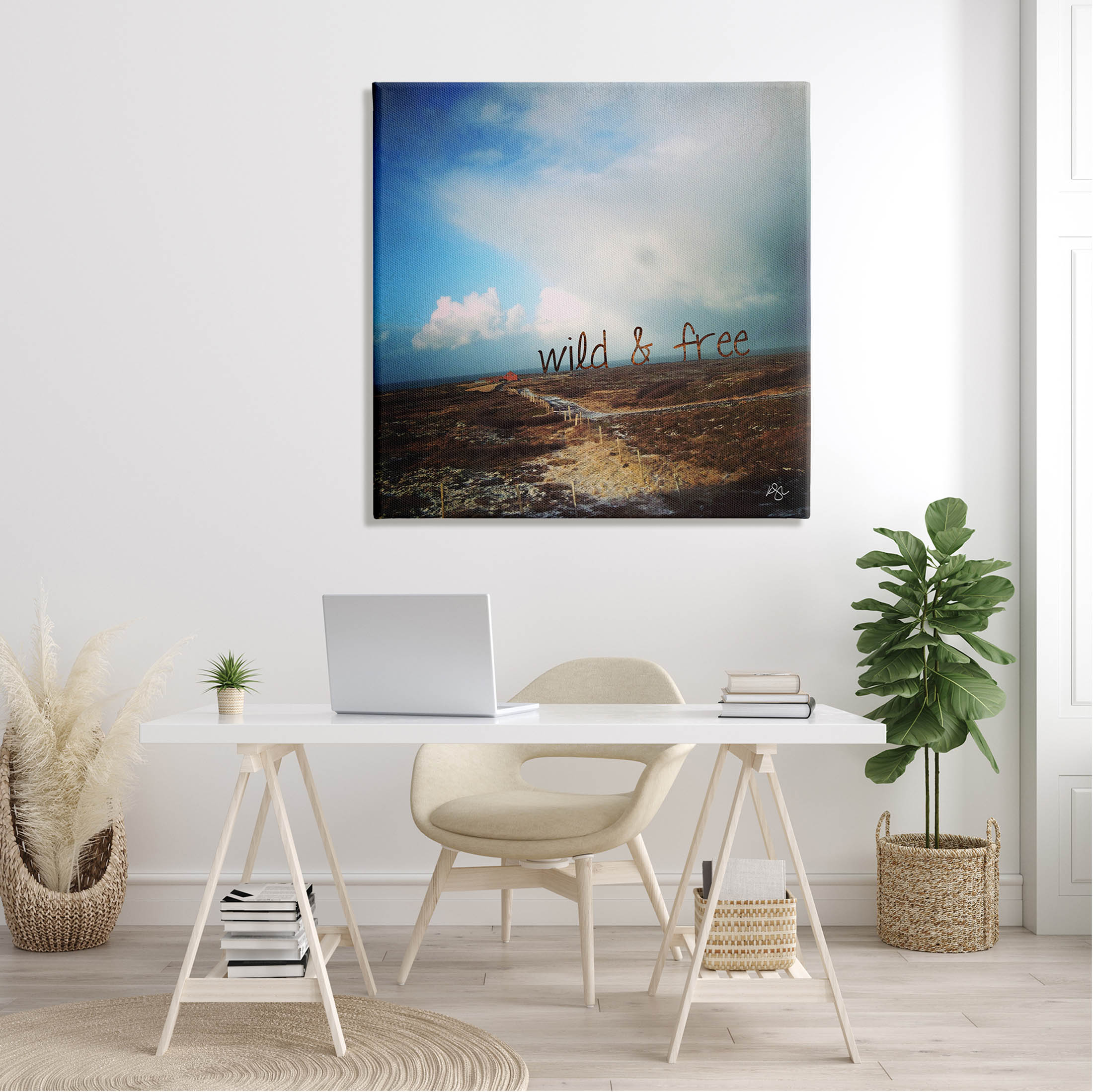 Stupell Industries Wild & Free Rural Landscape Graphic Art Gallery Wrapped Canvas Print Wall Art, Design by K. Kaufman