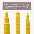 thumbnail image 5 of Beeswax Taper Candles 30 Pcs, Handmade Natural Organic Pure Honeycomb-Cotton Wick–Luxury Premium Beeswax Decorative Candles Taper-3Box, 5 of 5
