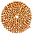 thumbnail image 1 of Miangastore Rhinestone Chain Gold Glass 3Pcs 90X0.8cm, 1 of 8