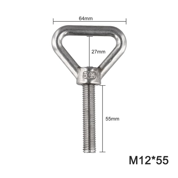 Stainless Steel 304 Triangle Loadbearing Bolt For Applications - M12*55