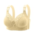 thumbnail image 2 of IFNWSV Wireless Bras for Women Lightly Lined Push Up Bra Breathable Seamless Adjustable Daily Lingerie Beige 38BC, 2 of 6