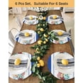 thumbnail image 4 of 13 Inch Round Placemats Set of 4, Navy Starfish Summer Non Slip Heat Insulation PP Table Mats, Ocean Conch Coral Coastal Shell Washable Place Mats for Kitchen Dining Party Table Decor, 4 of 7